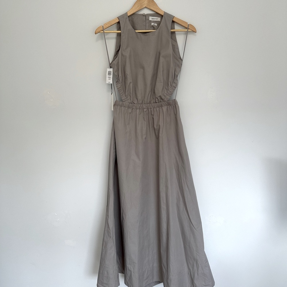Aritzia Wilfred Cella Poplin Dress in Ashen - Picture 1 of 10